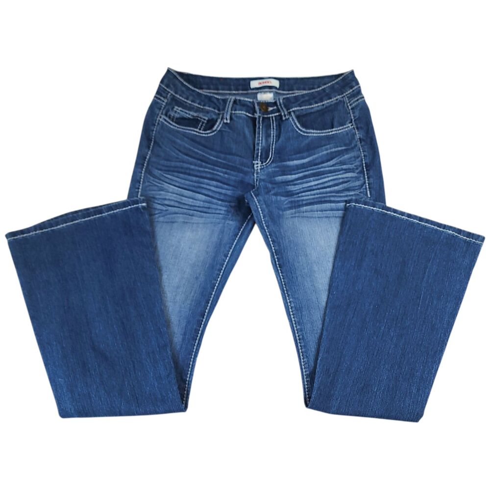 Bongo Vintage Jeans-SIZE 5 JUNIOR- Low Rise Flare Jeans Y2K